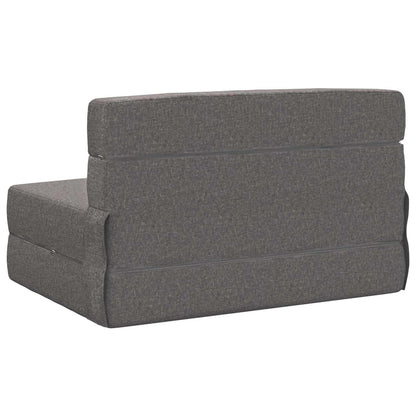 Divano Letto Pieghevole Grigio Chiaro 70 x 80 x 60 cm Tessuto