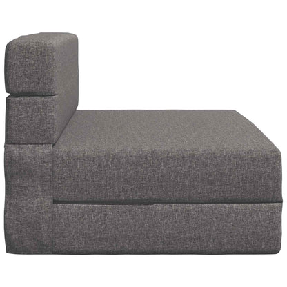 Divano Letto Pieghevole Grigio Chiaro 70 x 80 x 60 cm Tessuto