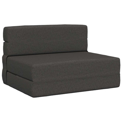 Divano Letto Pieghevole Grigio Scuro 70 x 80 x 60 cm Tessuto