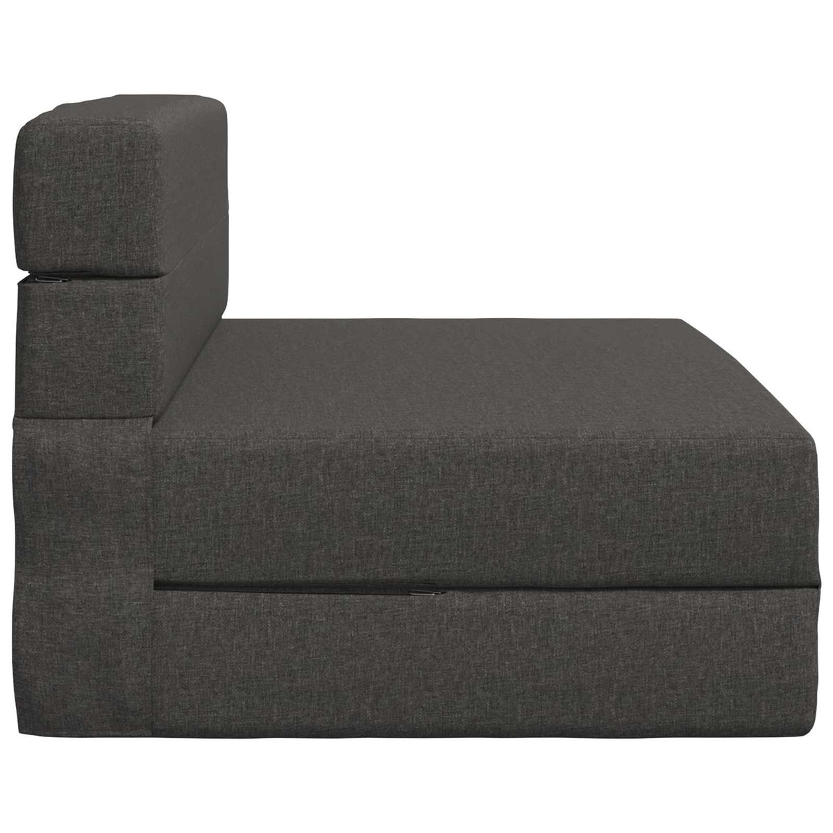 Divano Letto Pieghevole Grigio Scuro 70 x 80 x 60 cm Tessuto