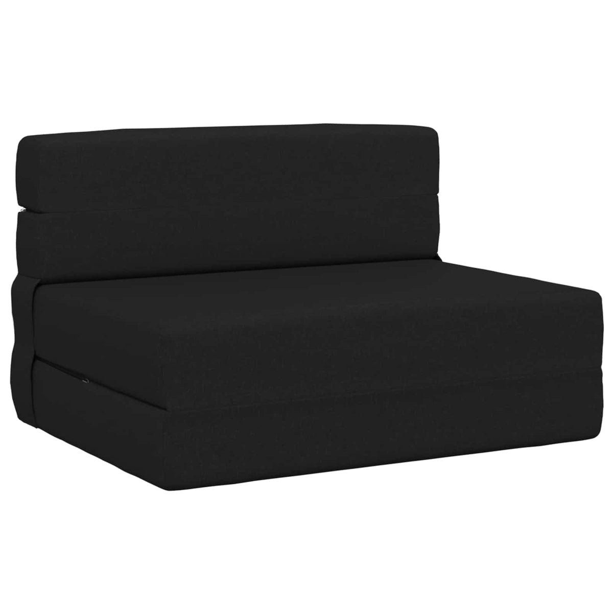Divano Letto Pieghevole Nero 70 x 80 x 60 cm Tessuto