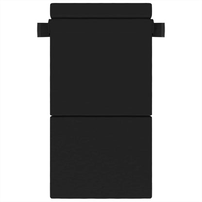 Divano Letto Pieghevole Nero 70 x 80 x 60 cm Tessuto