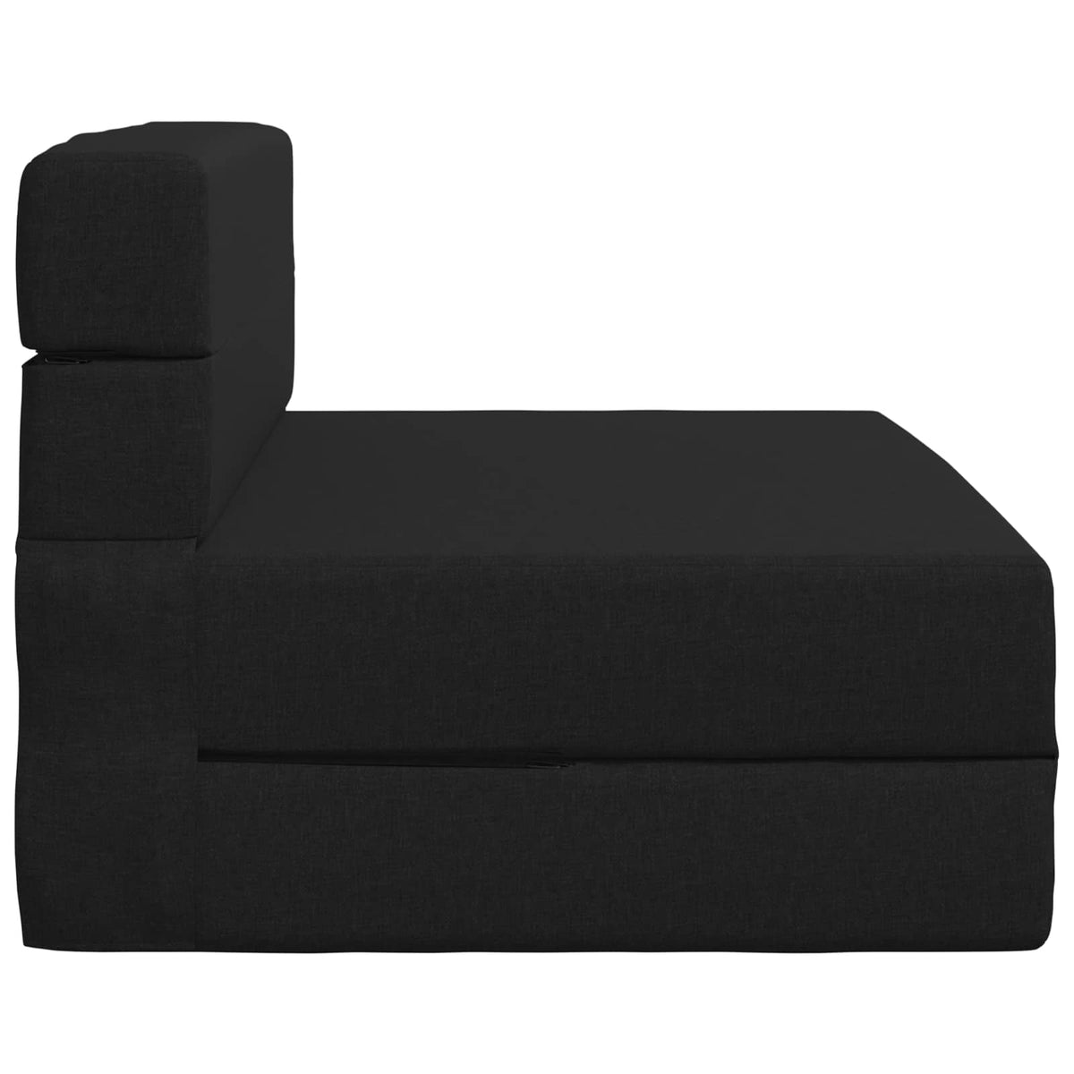 Divano Letto Pieghevole Nero 70 x 80 x 60 cm Tessuto
