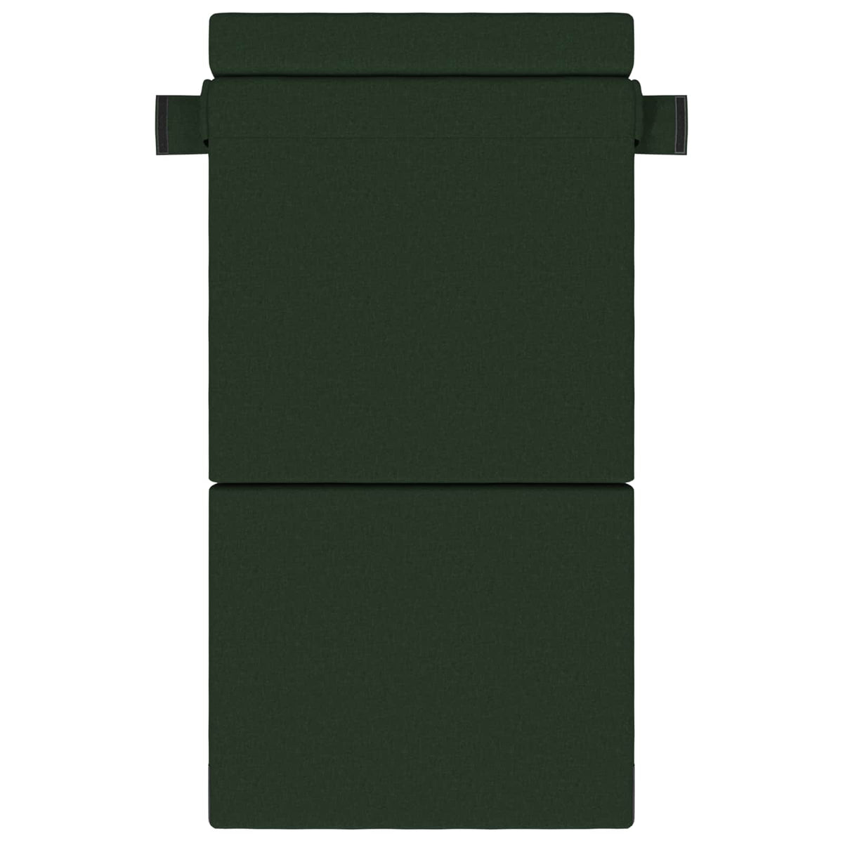 Divano Letto Pieghevole Verde Scuro 70 x 80 x 60 cm Tessuto