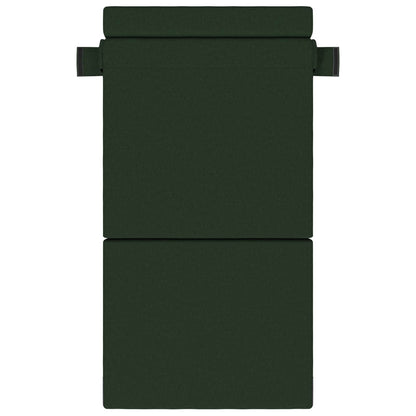 Divano Letto Pieghevole Verde Scuro 70 x 80 x 60 cm Tessuto