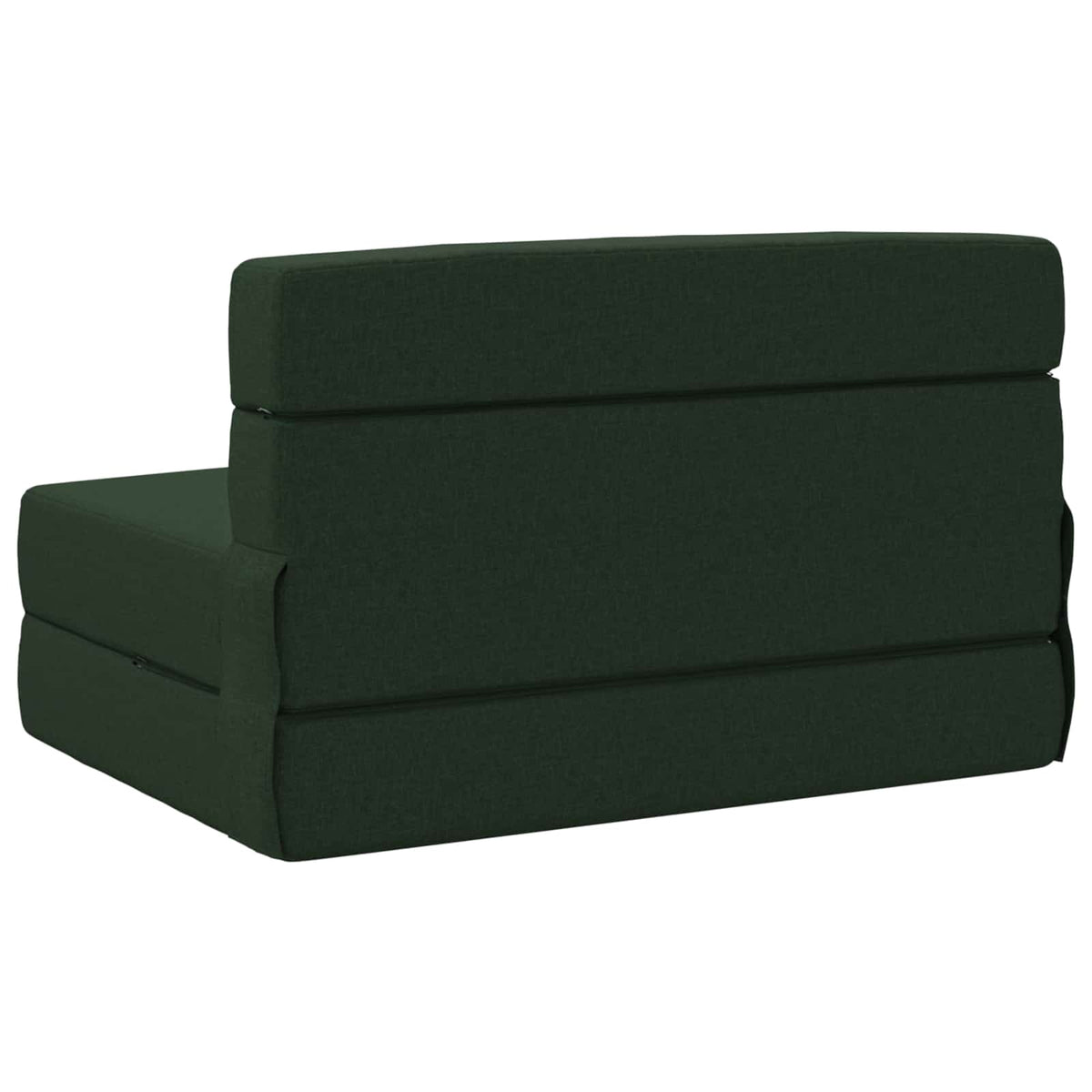 Divano Letto Pieghevole Verde Scuro 70 x 80 x 60 cm Tessuto