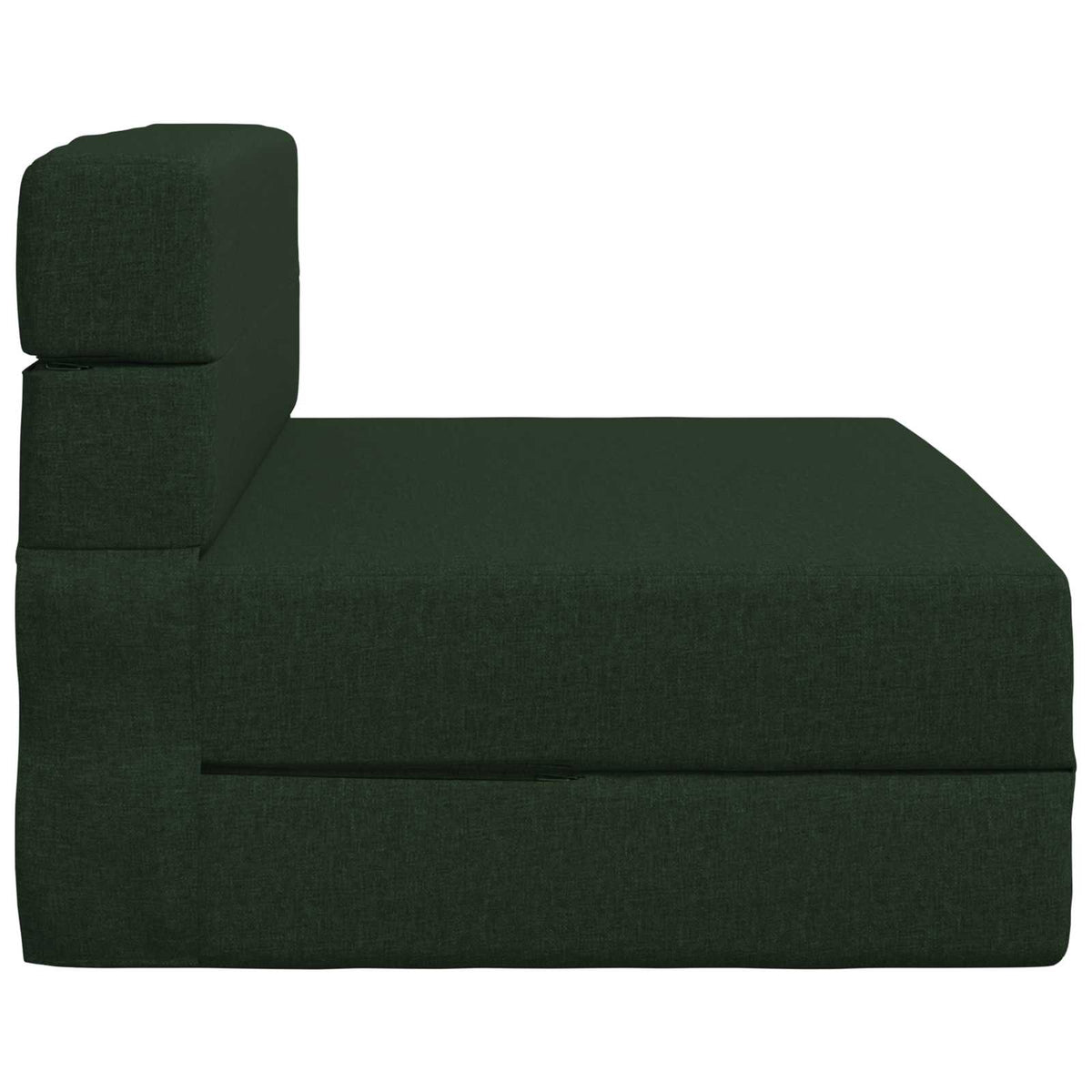 Divano Letto Pieghevole Verde Scuro 70 x 80 x 60 cm Tessuto