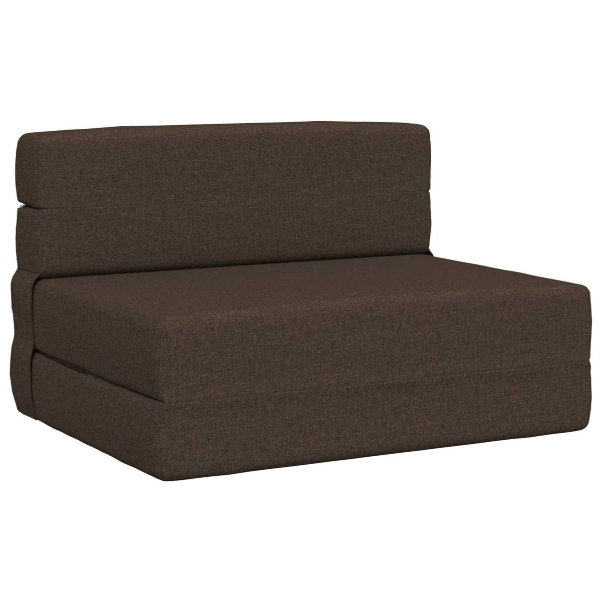 Divano Letto Pieghevole Tortora 70 x 80 x 60 cm Tessuto