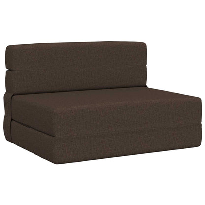 Divano Letto Pieghevole Tortora 70 x 80 x 60 cm Tessuto