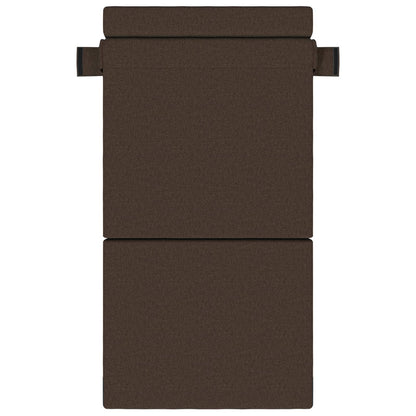Divano Letto Pieghevole Tortora 70 x 80 x 60 cm Tessuto