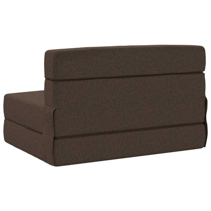 Divano Letto Pieghevole Tortora 70 x 80 x 60 cm Tessuto