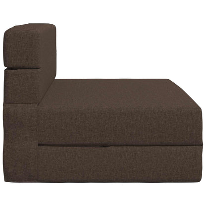 Divano Letto Pieghevole Tortora 70 x 80 x 60 cm Tessuto