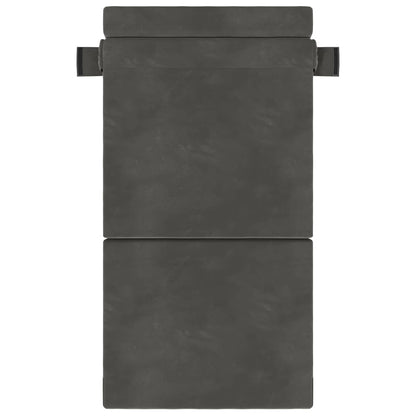 Divano Letto Pieghevole Grigio Scuro 70 x 80 x 60 cm Tessuto