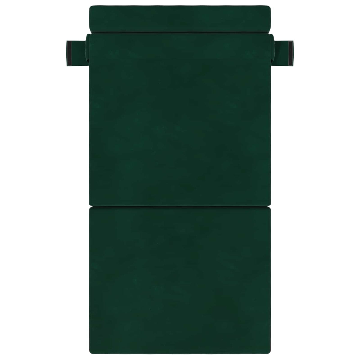 Divano Letto Pieghevole Verde Scuro 70 x 80 x 60 cm Tessuto