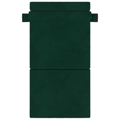 Divano Letto Pieghevole Verde Scuro 70 x 80 x 60 cm Tessuto
