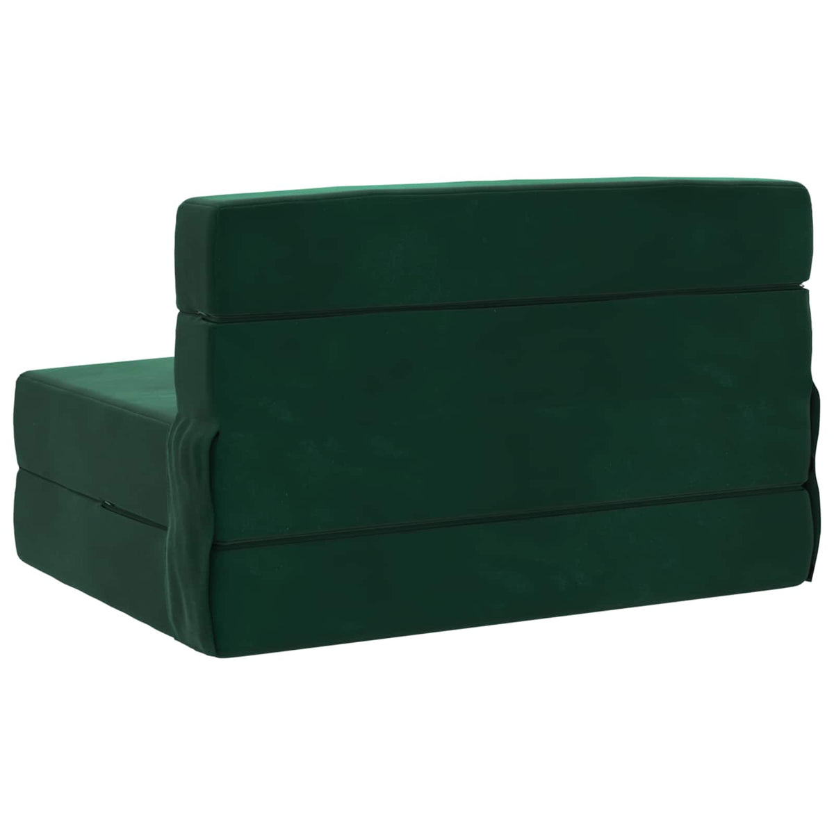 Divano Letto Pieghevole Verde Scuro 70 x 80 x 60 cm Tessuto