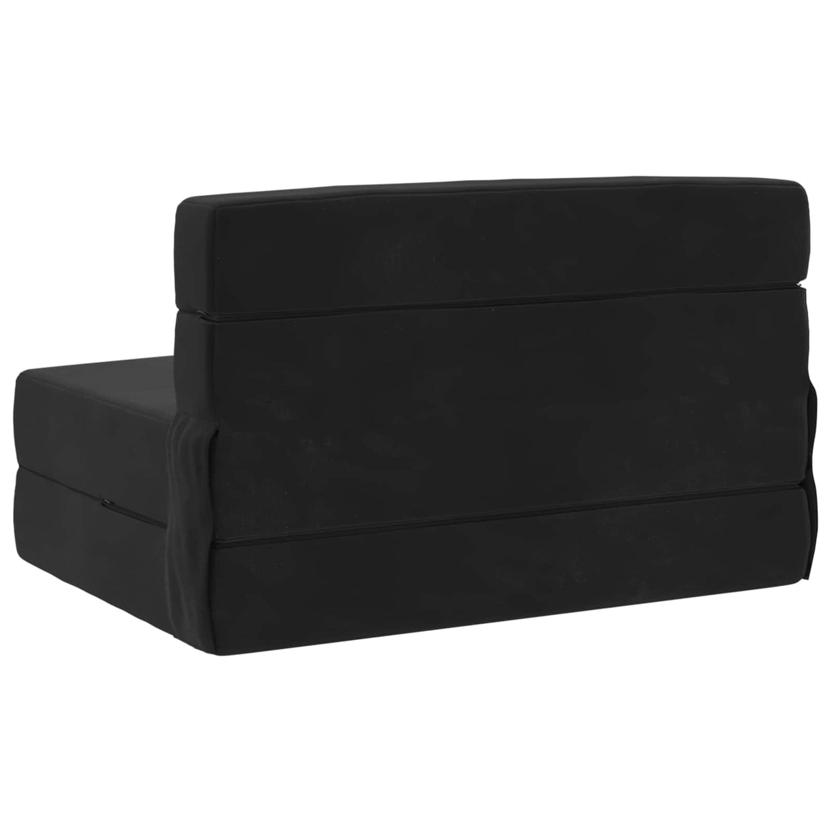 Divano Letto Pieghevole Nero 70 x 80 x 60 cm Tessuto