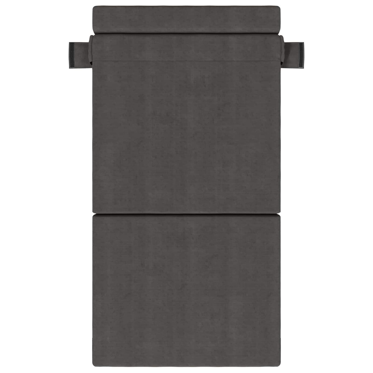Divano Letto Pieghevole Grigio Scuro 70 x 80 x 60 cm Tessuto