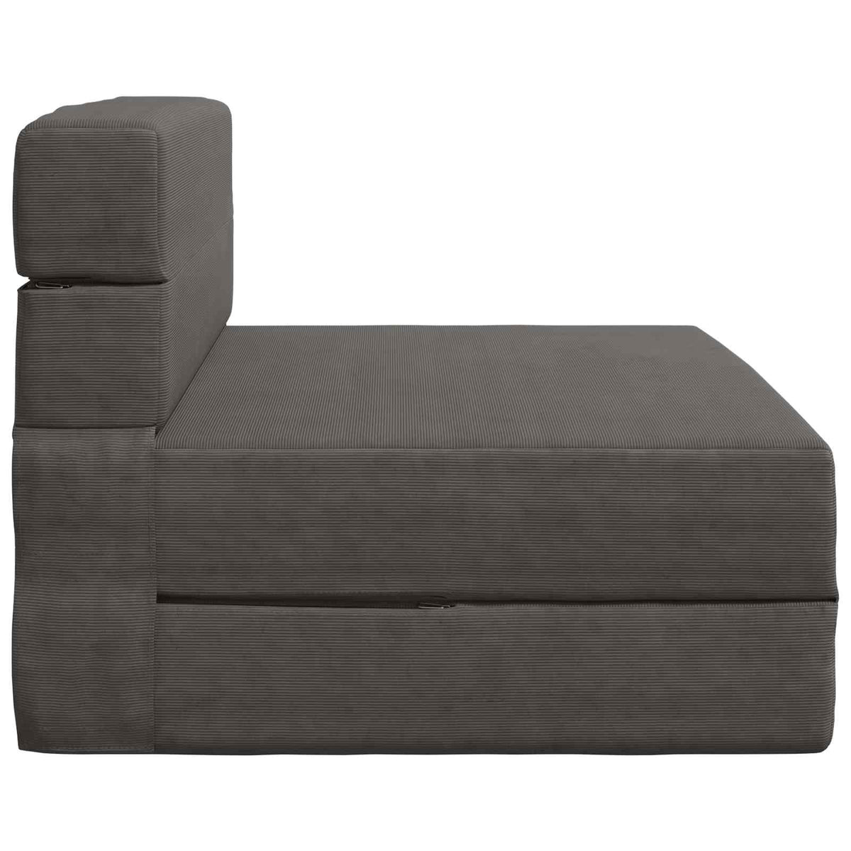 Divano Letto Pieghevole Grigio Scuro 70 x 80 x 60 cm Tessuto