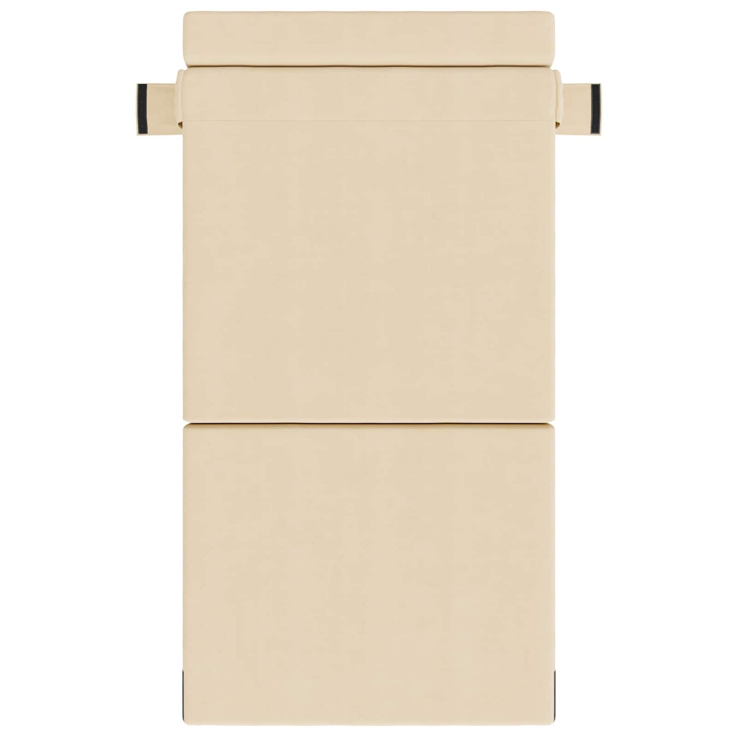 Divano Letto Pieghevole Crema 70 x 80 x 60 cm Tessuto