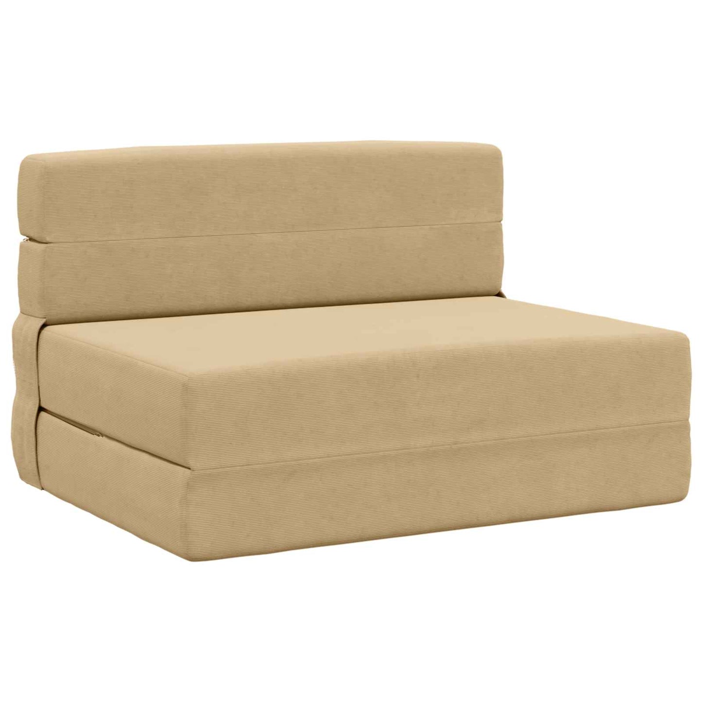 Divano Letto Pieghevole Verde Grigio 70 x 80 x 60 cm Tessuto