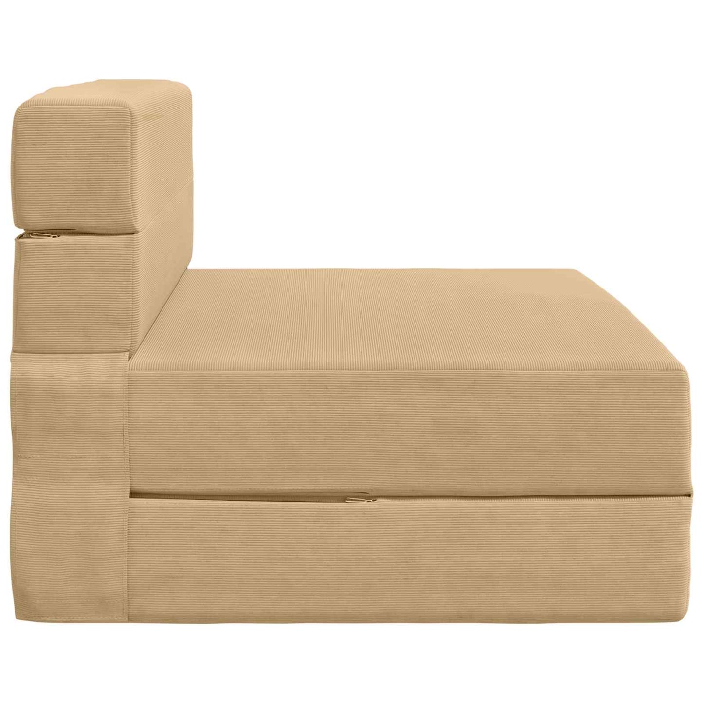 Divano Letto Pieghevole Verde Grigio 70 x 80 x 60 cm Tessuto