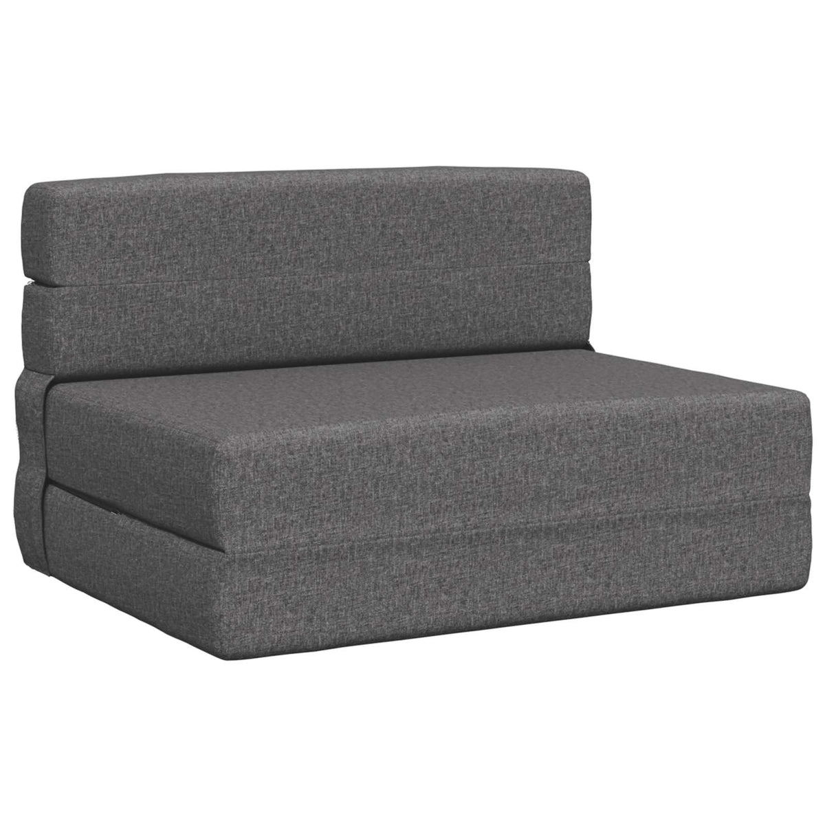 Divano Letto Pieghevole Grigio Chiaro 100 x 80 x 60 cm Tessuto