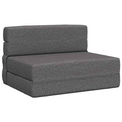 Divano Letto Pieghevole Grigio Chiaro 100 x 80 x 60 cm Tessuto