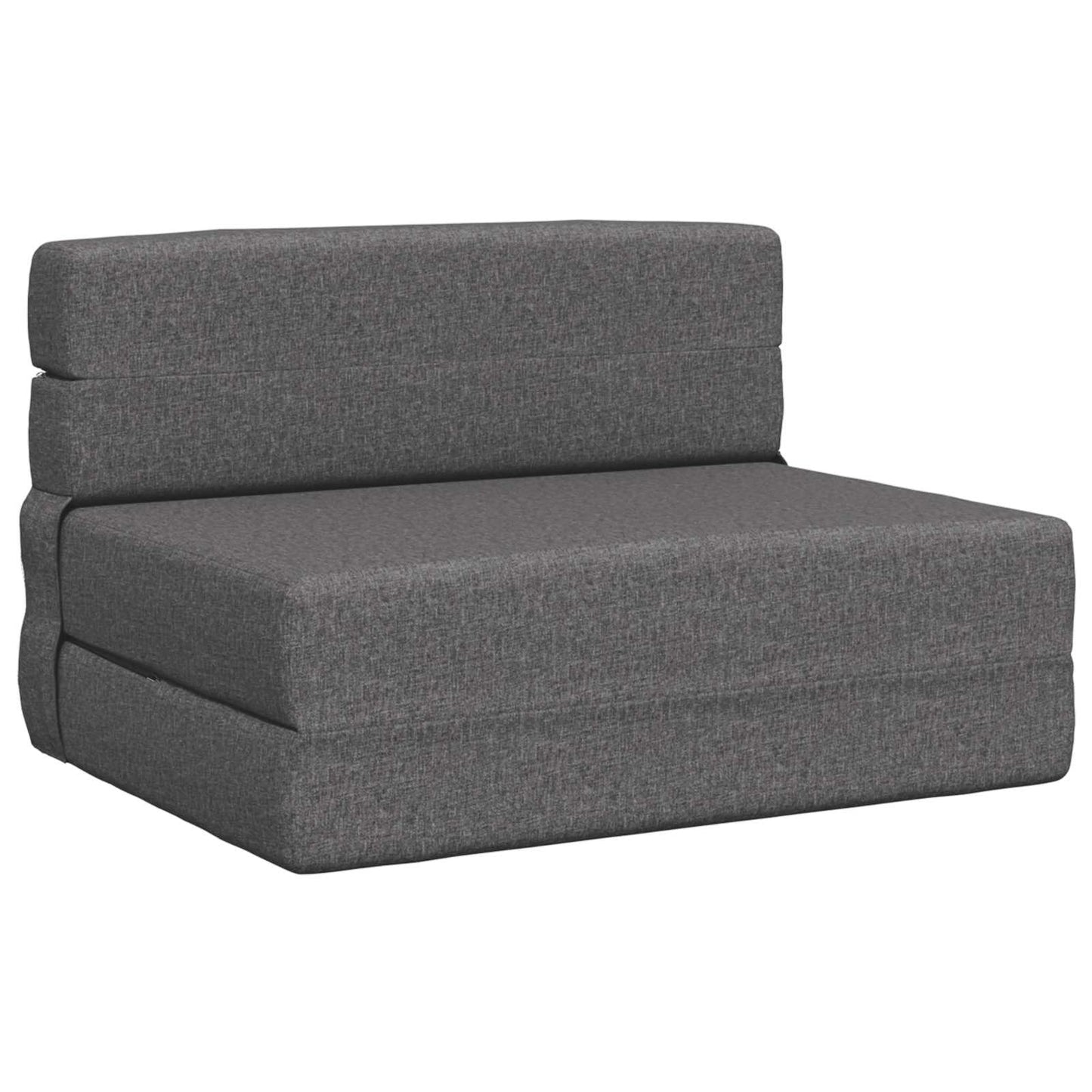 Divano Letto Pieghevole Grigio Chiaro 100 x 80 x 60 cm Tessuto