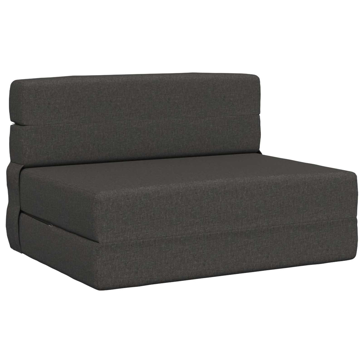 Divano Letto Pieghevole Grigio Scuro 100 x 80 x 60 cm Tessuto