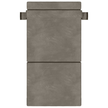Divano Letto Pieghevole Grigio Chiaro 100 x 80 x 60 cm Tessuto
