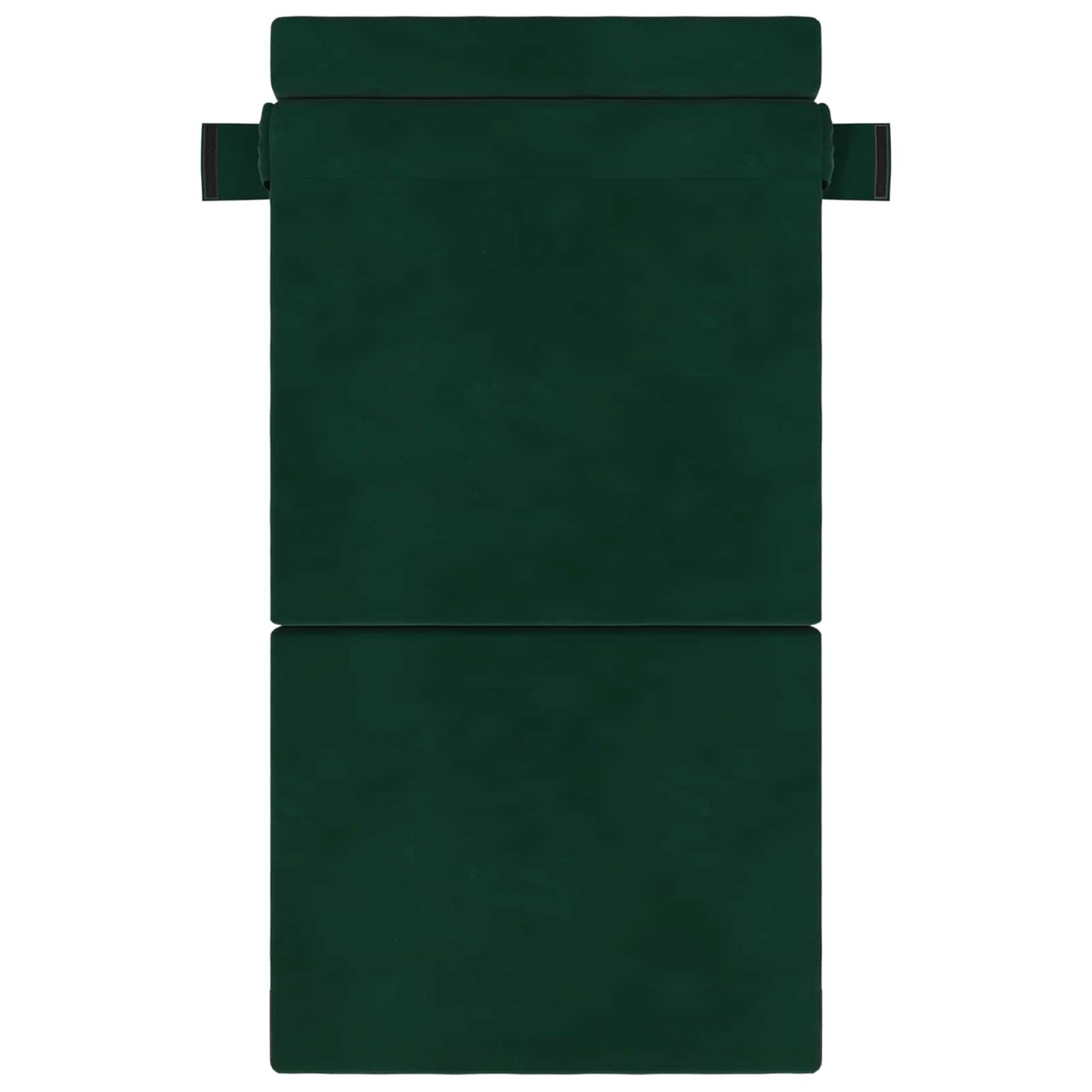 Divano Letto Pieghevole Verde Scuro 190 x 100 x 15 cm Velluto