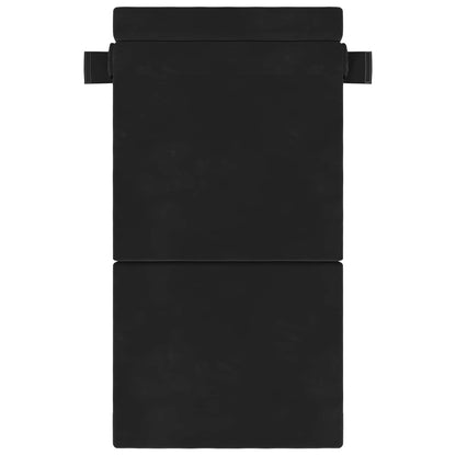 Divano Letto Pieghevole Nero 100 x 80 x 60 cm Tessuto