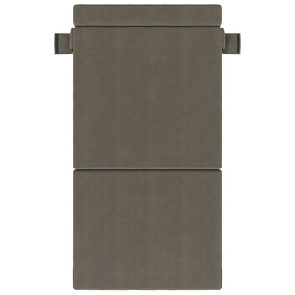 Divano Letto Pieghevole Grigio Chiaro 100 x 80 x 60 cm Tessuto