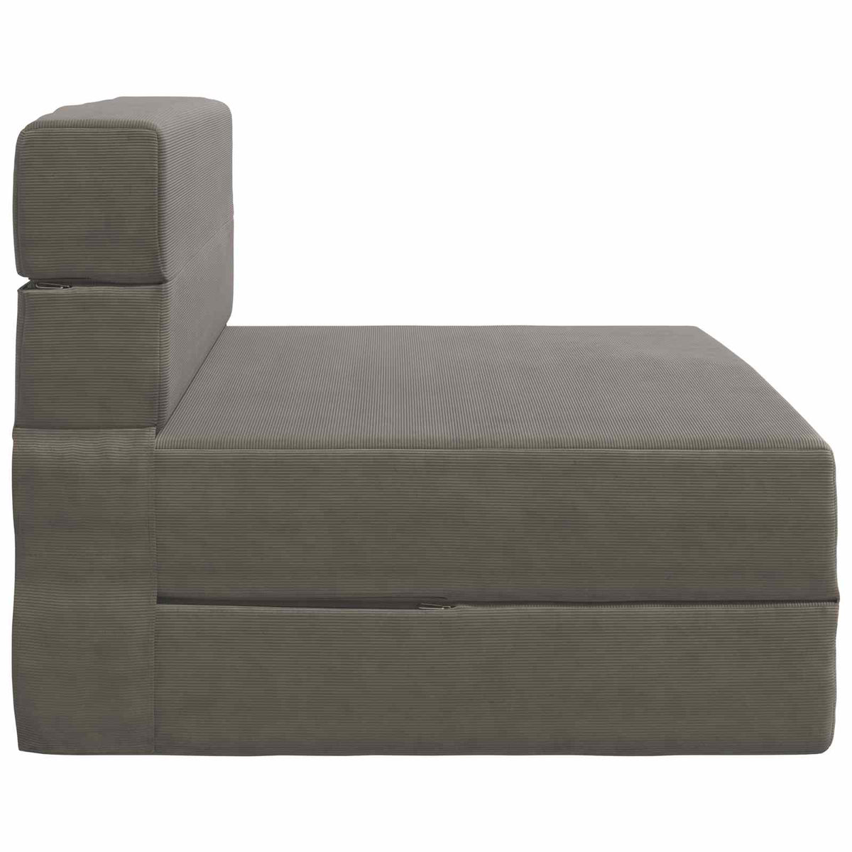 Divano Letto Pieghevole Grigio Chiaro 100 x 80 x 60 cm Tessuto