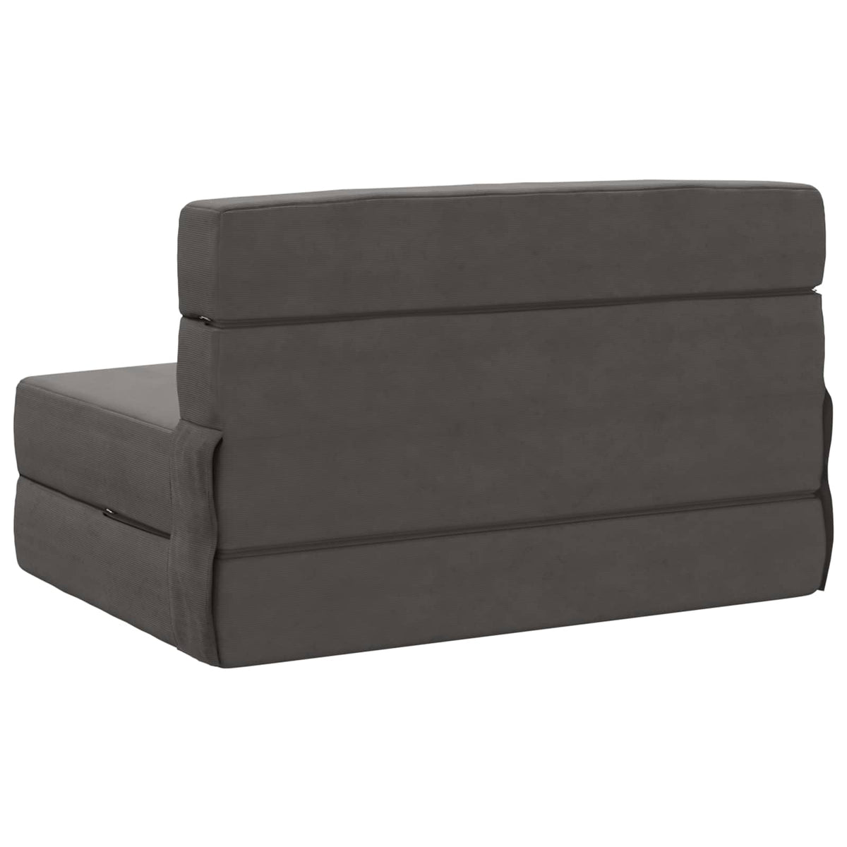 Divano Letto Pieghevole Grigio Scuro 100 x 80 x 60 cm Tessuto
