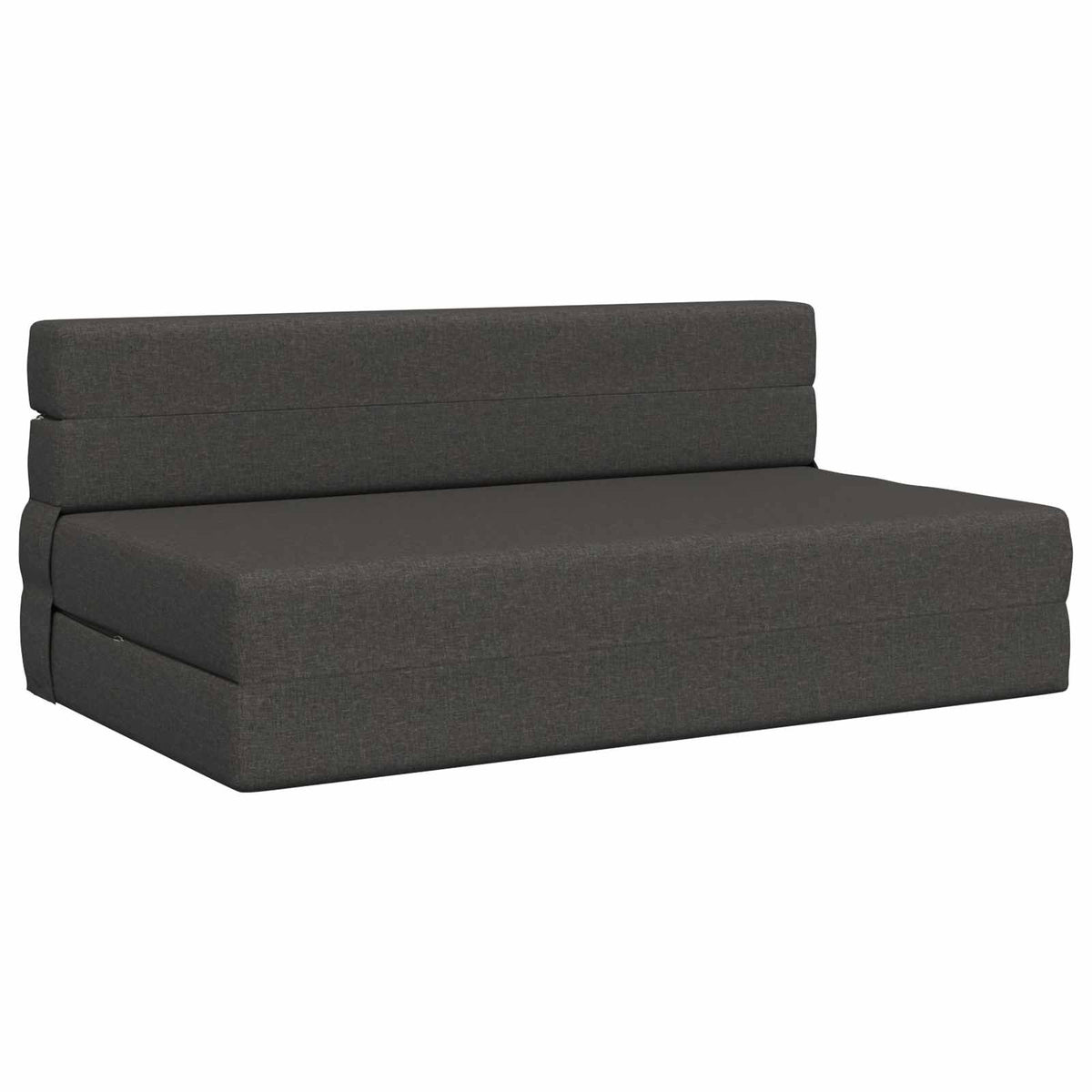 Divano Letto Pieghevole Grigio Scuro 152 x 86,5 x 60 cm Tessuto