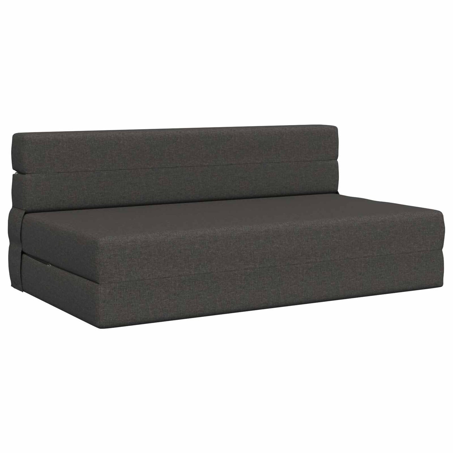 Divano Letto Pieghevole Grigio Scuro 152 x 86,5 x 60 cm Tessuto