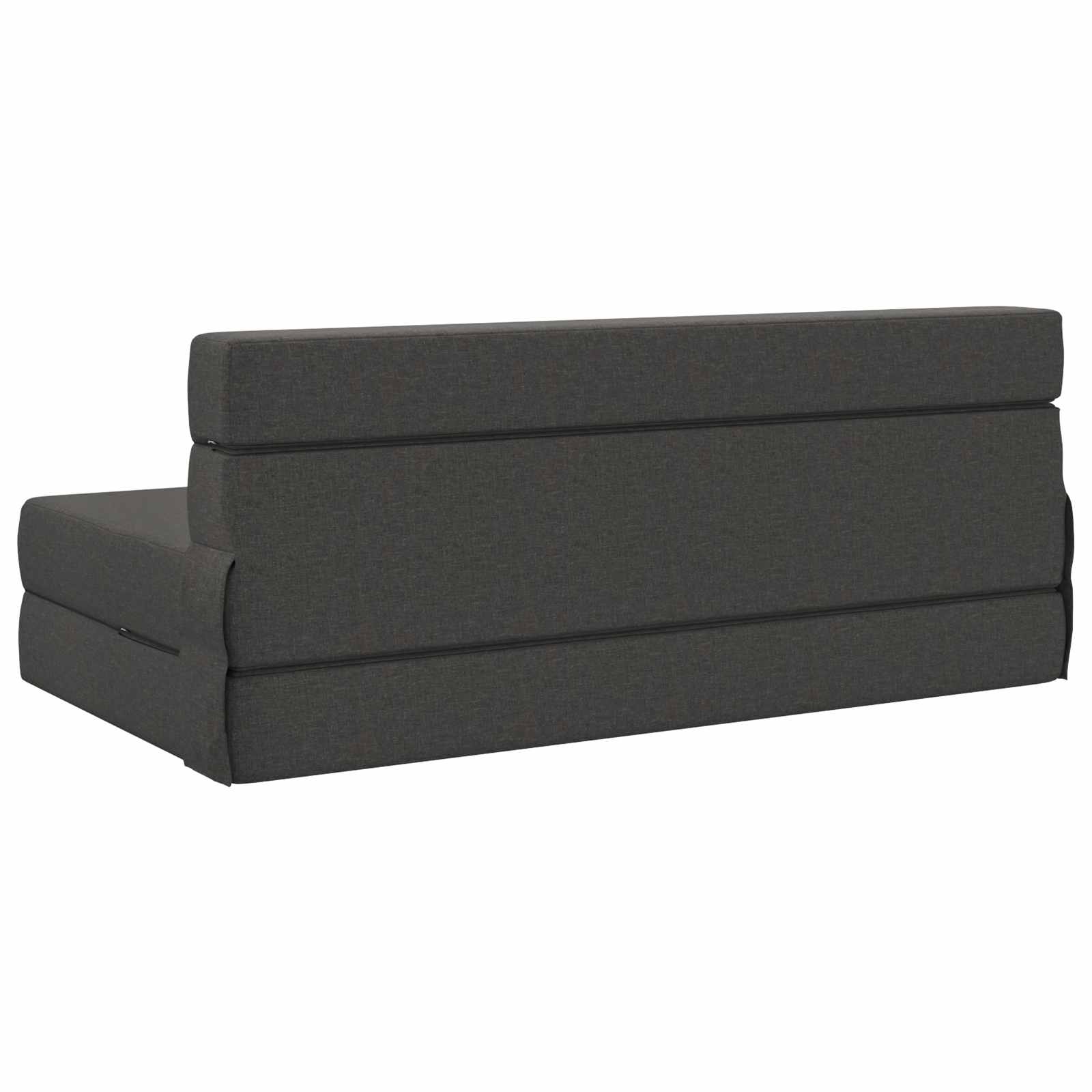 Divano Letto Pieghevole Grigio Scuro 152 x 86,5 x 60 cm Tessuto | homemem39