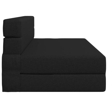 Divano Letto Pieghevole Nero 152 x 86,5 x 60 cm Tessuto
