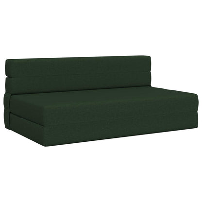 Divano Letto Pieghevole Verde Scuro 152 x 86,5 x 60 cm Tessuto