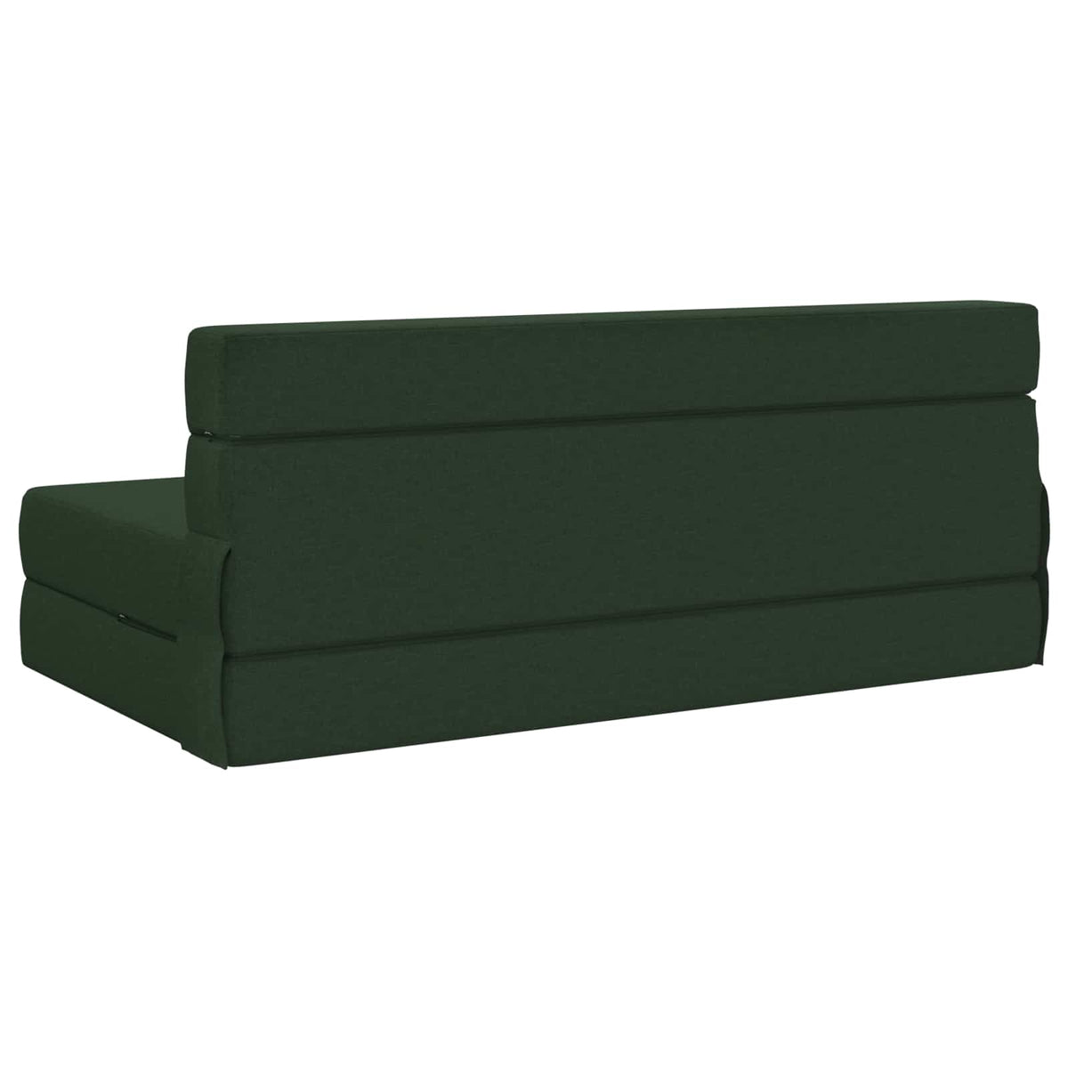 Divano Letto Pieghevole Verde Scuro 152 x 86,5 x 60 cm Tessuto