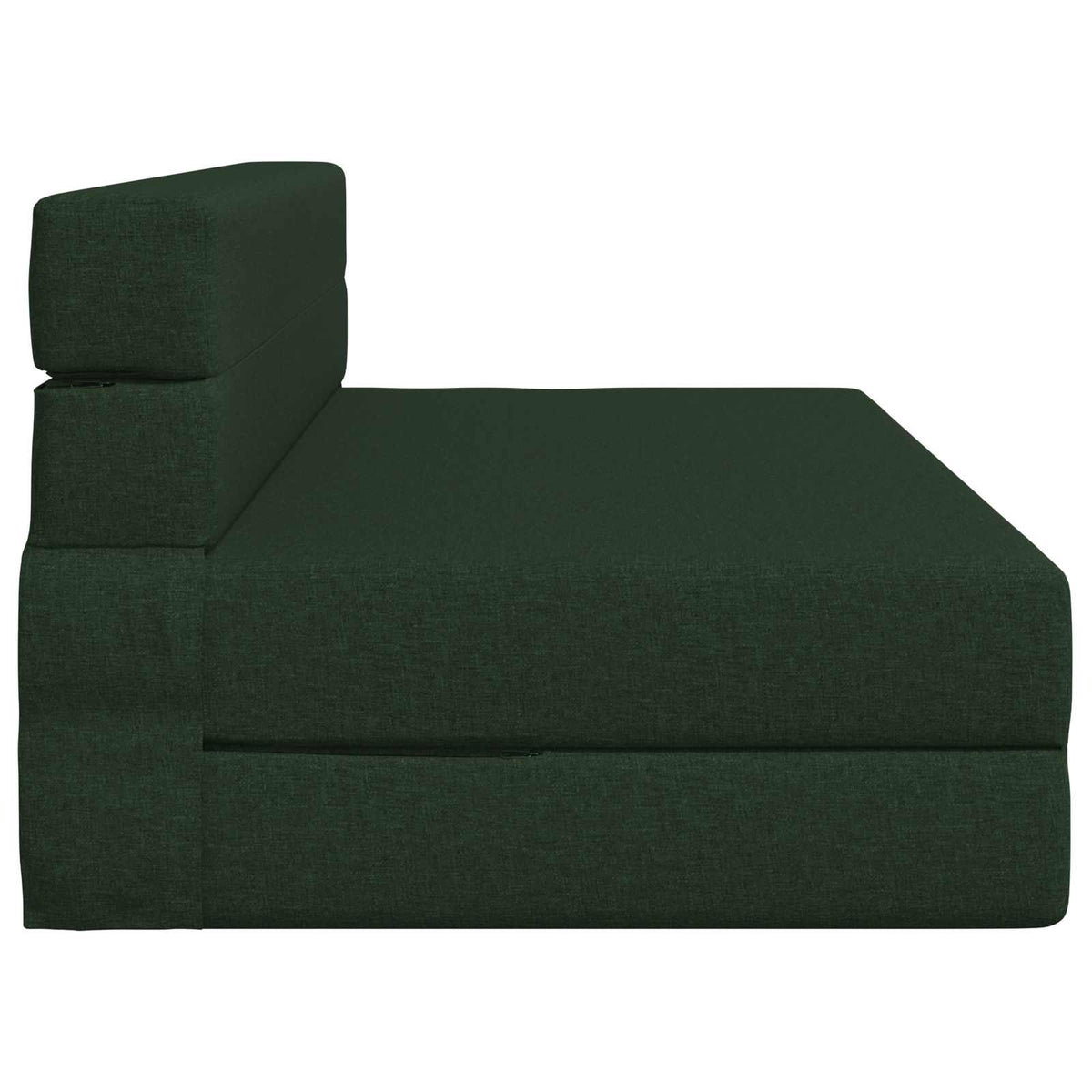 Divano Letto Pieghevole Verde Scuro 152 x 86,5 x 60 cm Tessuto