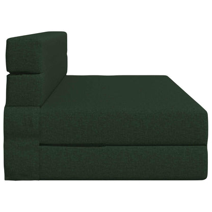 Divano Letto Pieghevole Verde Scuro 152 x 86,5 x 60 cm Tessuto