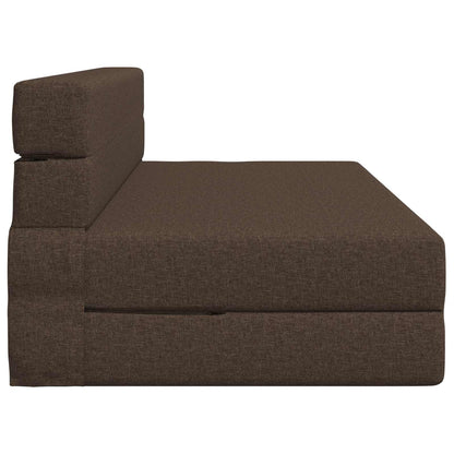 Divano Letto Pieghevole Tortora 152 x 86,5 x 60 cm Tessuto