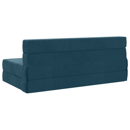Divano Letto Pieghevole Blu 152 x 86,5 x 60 cm Tessuto