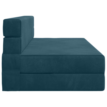 Divano Letto Pieghevole Blu 152 x 86,5 x 60 cm Tessuto