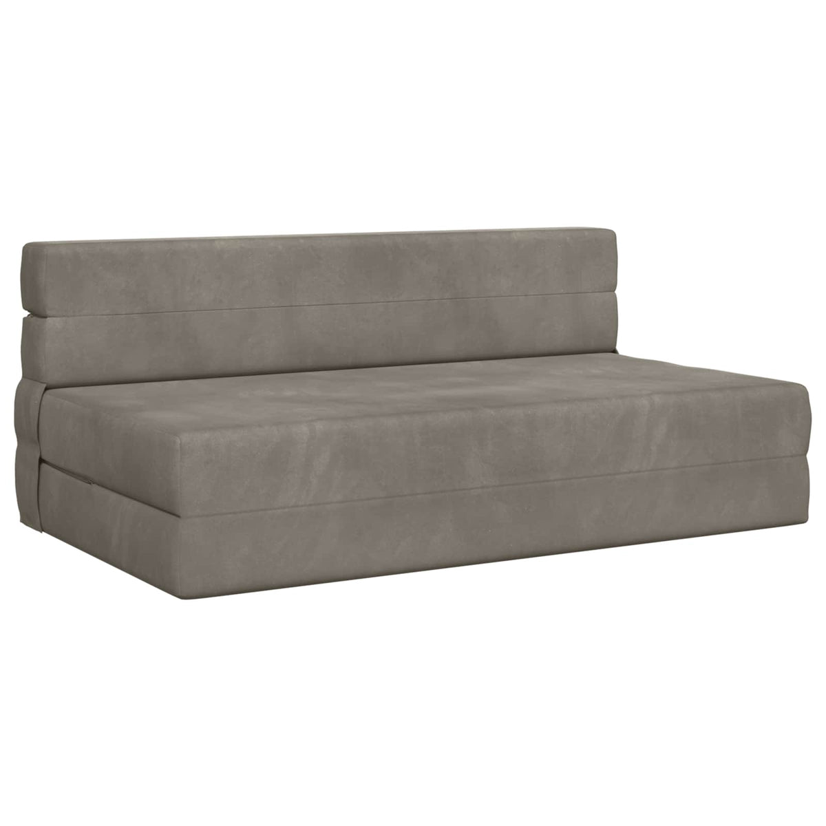 Divano Letto Pieghevole Grigio Chiaro 152 x 86,5 x 60 cm