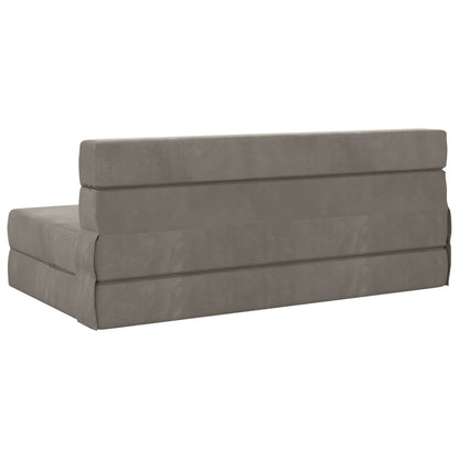 Divano Letto Pieghevole Grigio Chiaro 152 x 86,5 x 60 cm