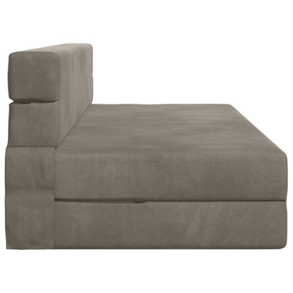 Divano Letto Pieghevole Grigio Chiaro 152 x 86,5 x 60 cm